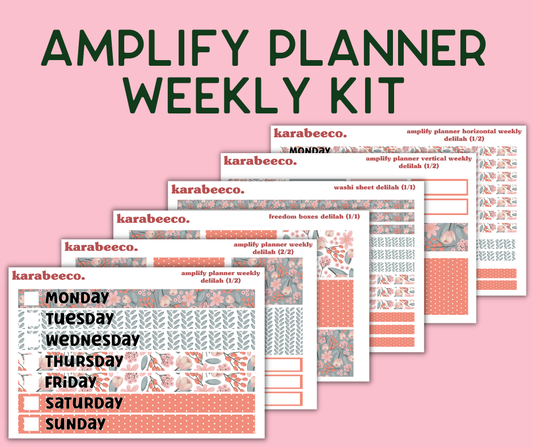 Amplify Planner Stickers | Weekly Kit | Delilah