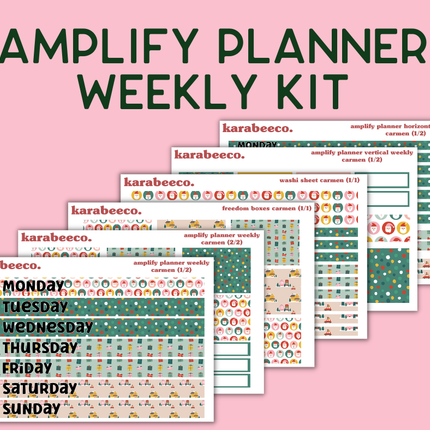 Amplify Planner Stickers | Weekly Kit | Carmen