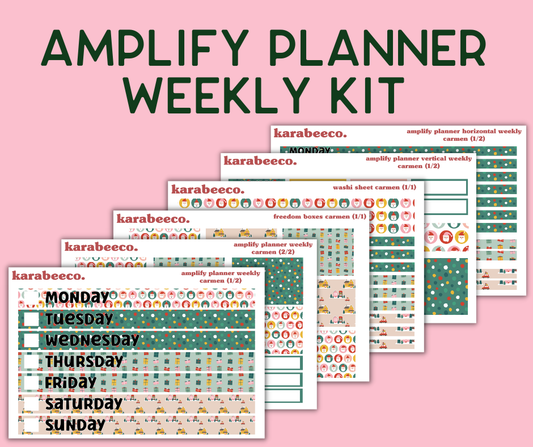 Amplify Planner Stickers | Weekly Kit | Carmen