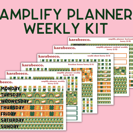 Amplify Planner Stickers | Weekly Kit | Kerry
