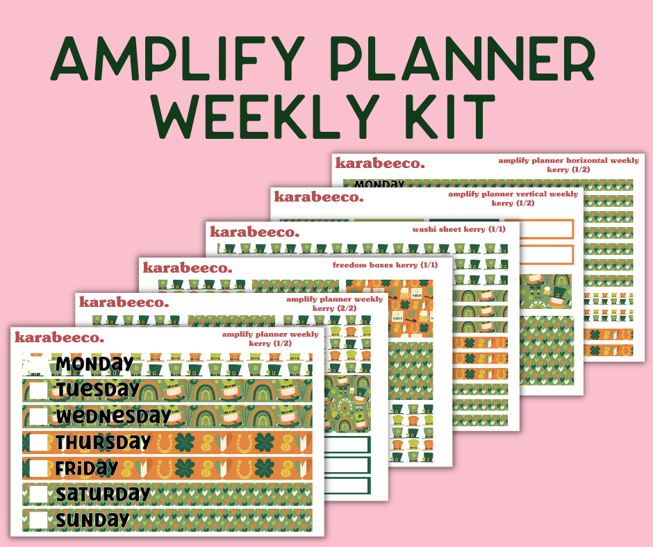 Amplify Planner Stickers | Weekly Kit | Kerry