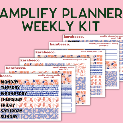 Amplify Planner Stickers | Weekly Kit | Pearl