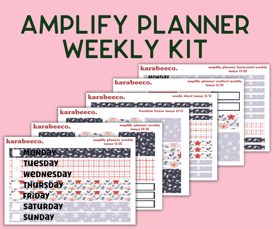 Amplify Planner Stickers | Weekly Kit | Tanya