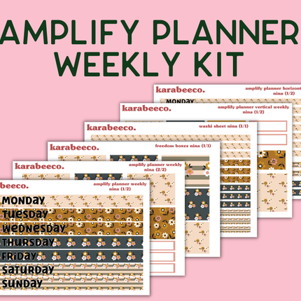 Amplify Planner Stickers | Weekly Kit | Nina