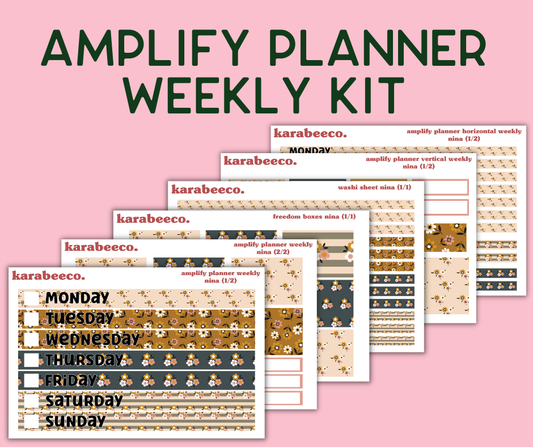 Amplify Planner Stickers | Weekly Kit | Nina