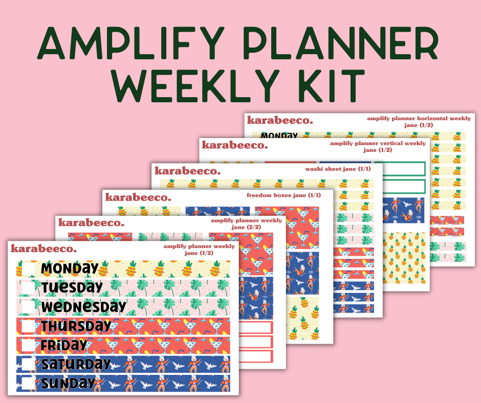 Amplify Planner Stickers | Weekly Kit | Jane