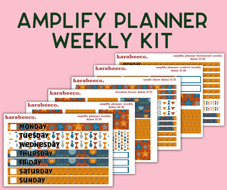 Amplify Planner Stickers | Weekly Kit | Dylan