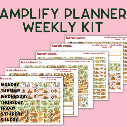 Amplify Planner Stickers | Weekly Kit | Sarah