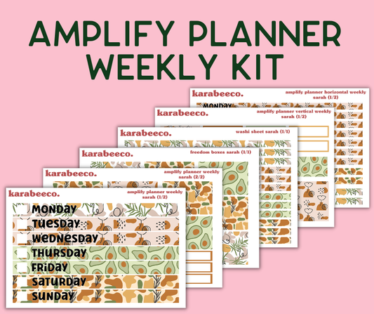 Amplify Planner Stickers | Weekly Kit | Sarah