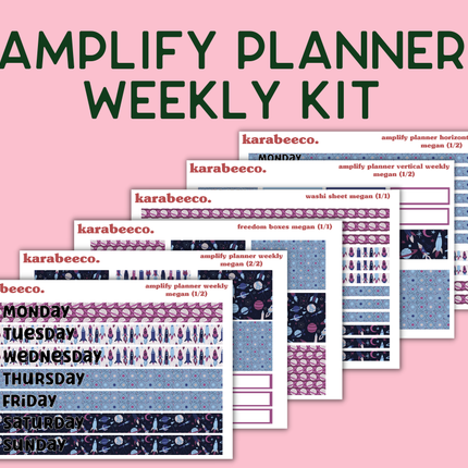 Amplify Planner Stickers | Weekly Kit | Megan