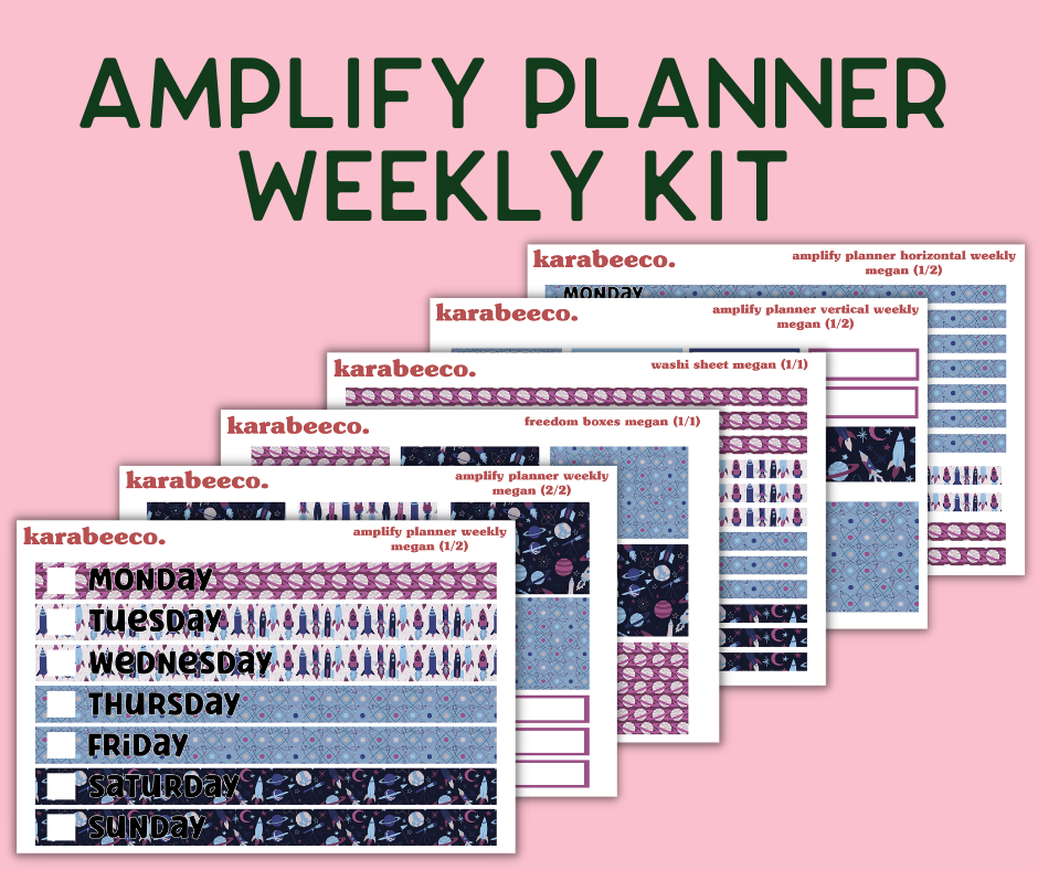 Amplify Planner Stickers | Weekly Kit | Megan