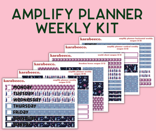 Amplify Planner Stickers | Weekly Kit | Megan