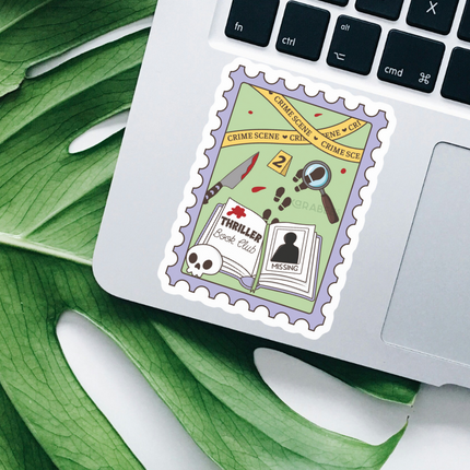 STICKER | Thriller True Crime Books Stamp | BOOKS00101