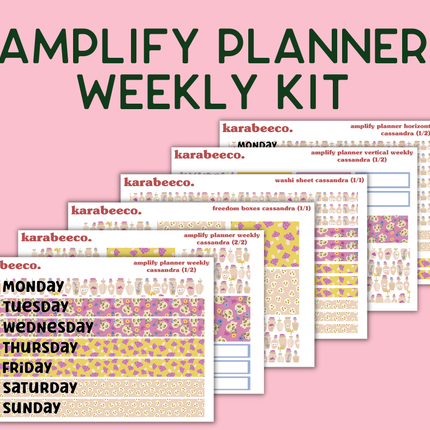 Amplify Planner Stickers | Weekly Kit | Cassandra