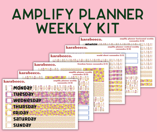 Amplify Planner Stickers | Weekly Kit | Cassandra