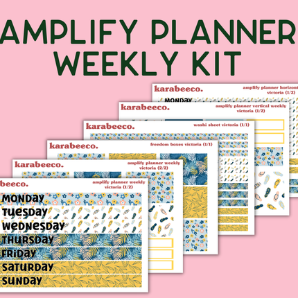 Amplify Planner Stickers | Weekly Kit | Victoria