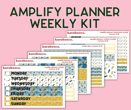 Amplify Planner Stickers | Weekly Kit | Victoria