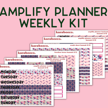 Amplify Planner Stickers | Weekly Kit | Hannah