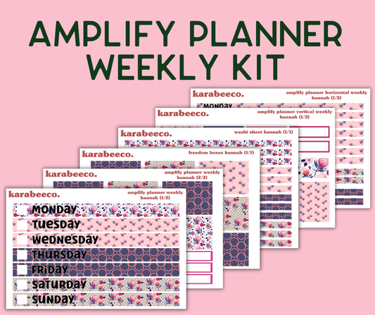 Amplify Planner Stickers | Weekly Kit | Hannah