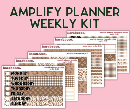 Amplify Planner Stickers | Weekly Kit | Taylor