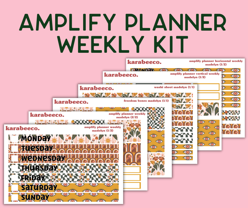 Amplify Planner Stickers | Weekly Kit | Madelyn