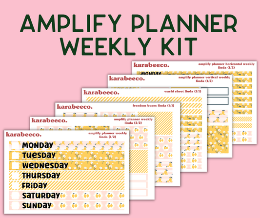 Amplify Planner Stickers | Weekly Kit | Linda