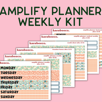 Amplify Planner Stickers | Weekly Kit | Alice