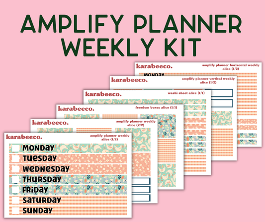 Amplify Planner Stickers | Weekly Kit | Alice