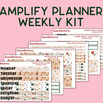 Amplify Planner Stickers | Weekly Kit | Brianna