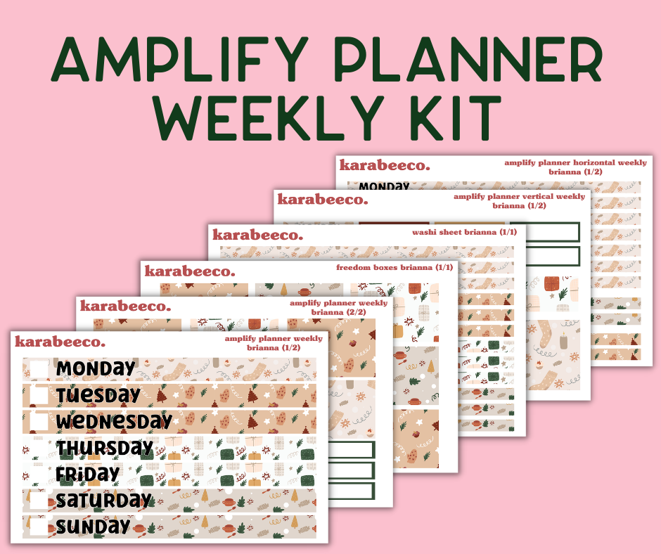 Amplify Planner Stickers | Weekly Kit | Brianna