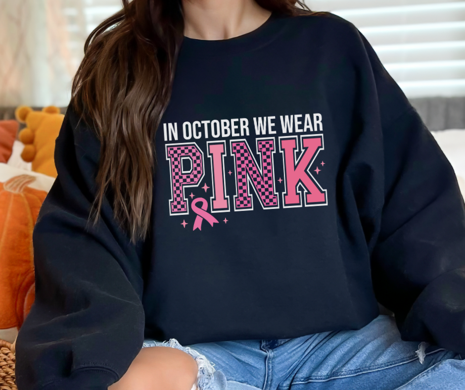 Gildan Crewneck | In October We Wear Pink [599]