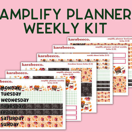 Amplify Planner Stickers | Weekly Kit | Brita
