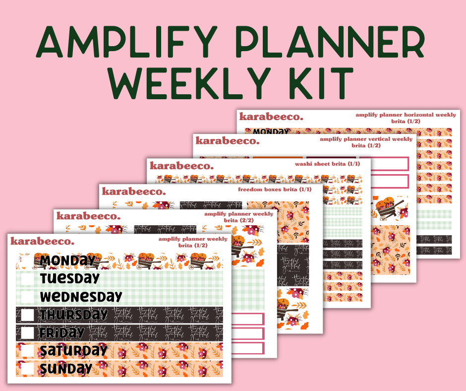 Amplify Planner Stickers | Weekly Kit | Brita