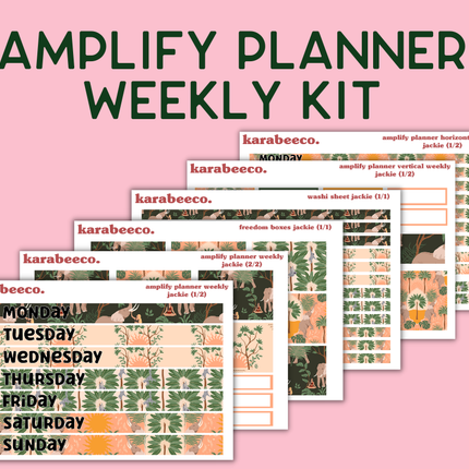 Amplify Planner Stickers | Weekly Kit | Jackie