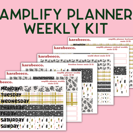 Amplify Planner Stickers | Weekly Kit | Suzie