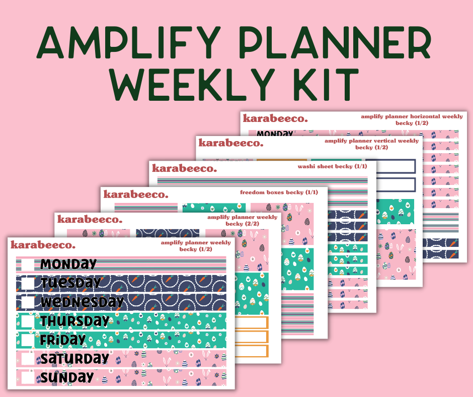 Amplify Planner Stickers | Weekly Kit | Becky