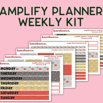 Amplify Planner Stickers | Weekly Kit | Kiersten
