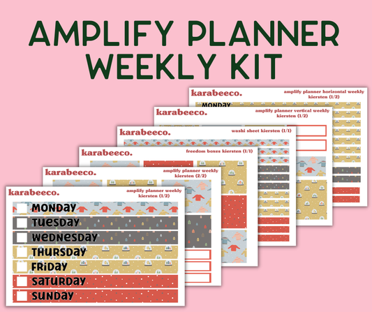 Amplify Planner Stickers | Weekly Kit | Kiersten