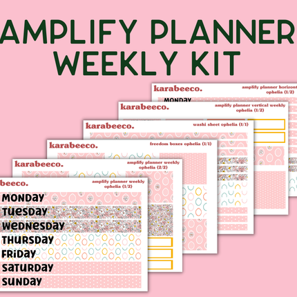 Amplify Planner Stickers | Weekly Kit | Ophelia