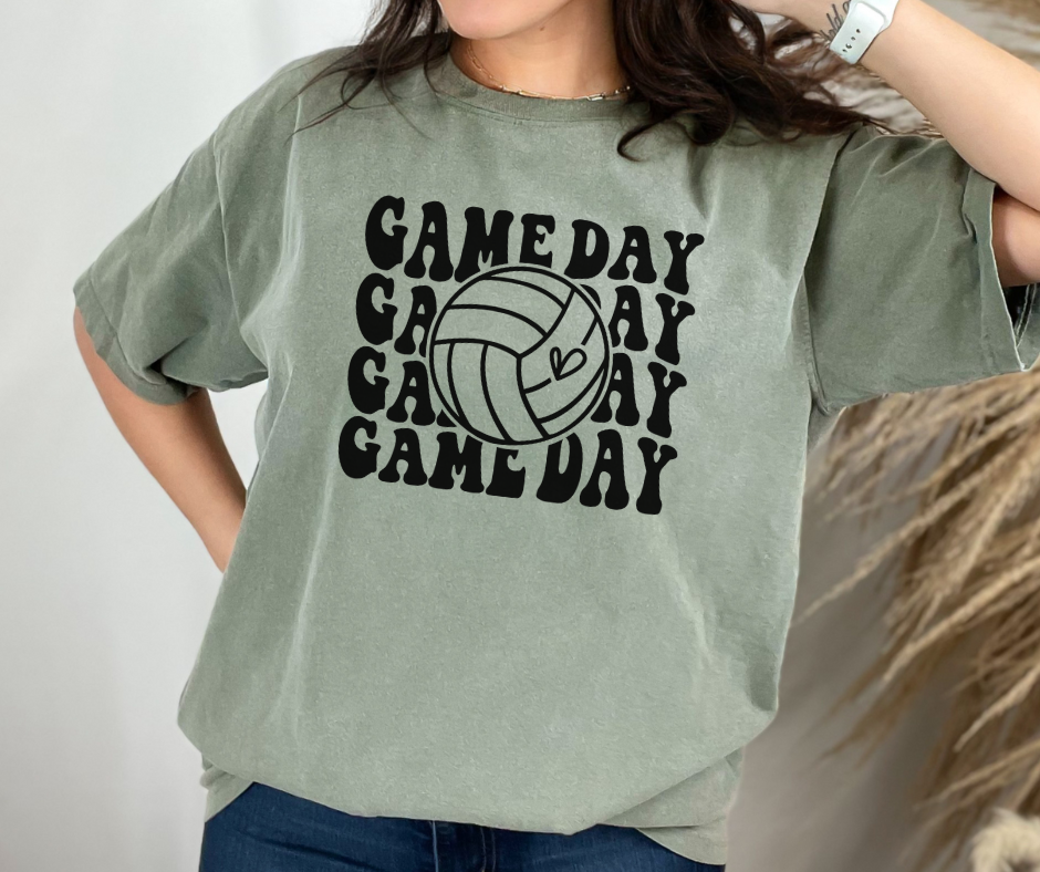 Comfort Colors Tee | Volleyball Game Day [623]