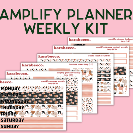 Amplify Planner Stickers | Weekly Kit | Lucy
