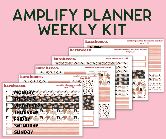 Amplify Planner Stickers | Weekly Kit | Lucy