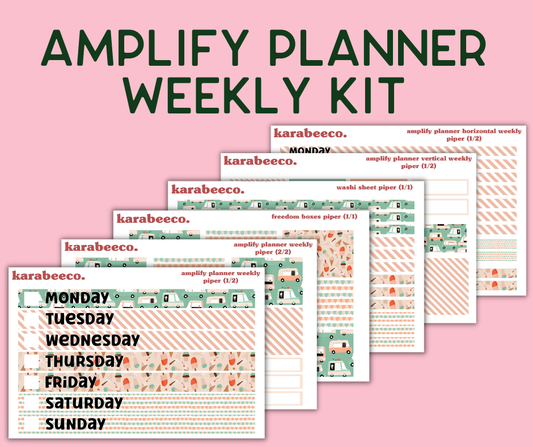 Amplify Planner Stickers | Weekly Kit | Piper