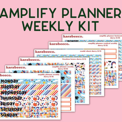 Amplify Planner Stickers | Weekly Kit | Darcy