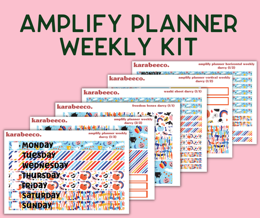 Amplify Planner Stickers | Weekly Kit | Darcy