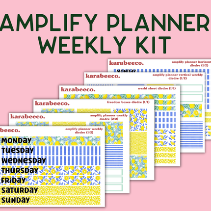 Amplify Planner Stickers | Weekly Kit | Diedre