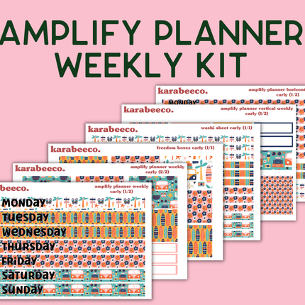 Amplify Planner Stickers | Weekly Kit | Carly