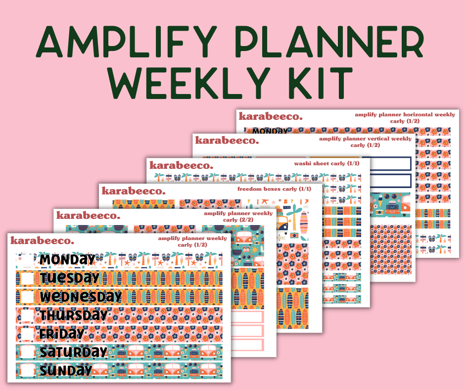 Amplify Planner Stickers | Weekly Kit | Carly