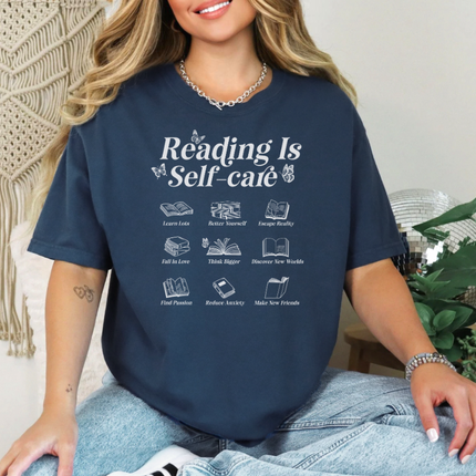 Comfort Colors Tee | Reading is Self Care [B004]