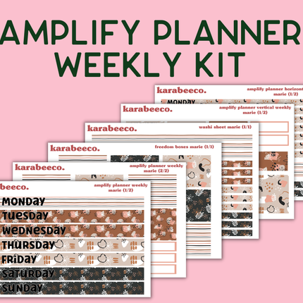 Amplify Planner Stickers | Weekly Kit | Marie